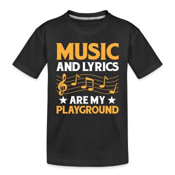 Musicien Auteur-compositeur Chanteur Musicien Musique Musique Pr - T-shirt bio Premium Enfant - noir - Devant