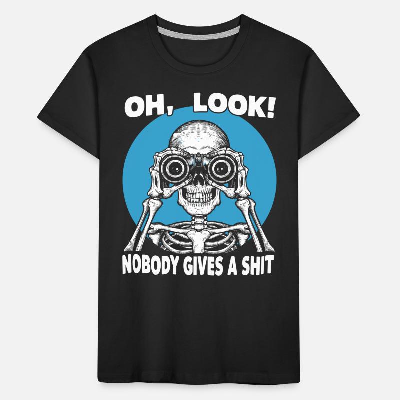 Funny skeleton design Kids' Premium Organic T-Shirt