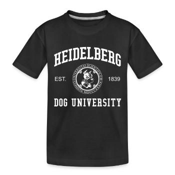 Heidelberg Dog University University College - Kids' Premium Organic T-Shirt - black - Front