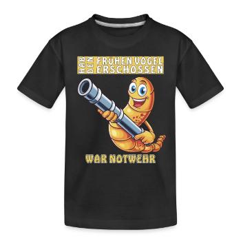 TIR SUR L’AUTODÉFENSE DU LÈVE-TÔT - T-shirt bio Premium Enfant - noir - Devant