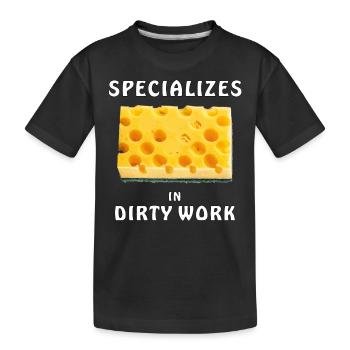 SPONGE EST SPÉCIALISÉE DANS LE SALE BOULOT - T-shirt bio Premium Enfant - noir - Devant