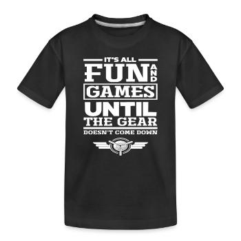 Pilote Disant Pilote Cadeau - T-shirt bio Premium Enfant - noir - Devant