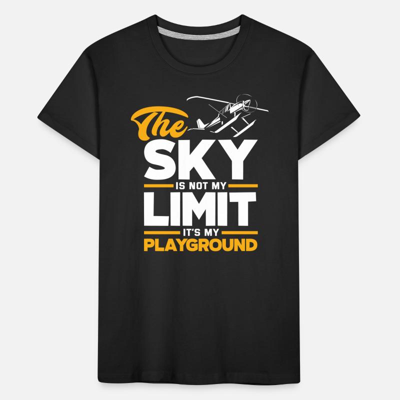 Pilot Spruch Hobby Luftfahrt Beruf Hobby Kinder Premium Bio T-Shirt