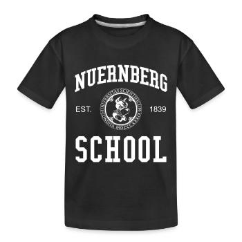 École de Nuremberg Université Université - T-shirt bio Premium Enfant - noir - Devant