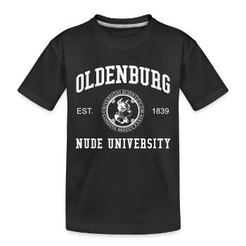Oldenburg Nude University College University - T-shirt bio Premium Enfant - noir - Devant
