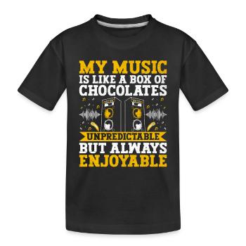Musicien Auteur-compositeur Chanteur Musicien Musique Musique Pr - T-shirt bio Premium Enfant - noir - Devant