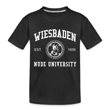 Wiesbaden Nude University Hochschule Universität - T-shirt bio Premium Enfant - noir - Devant