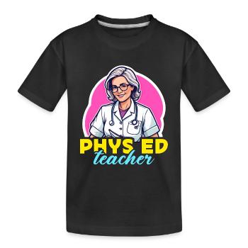 Éducateur en santé Professeur d’éducation physique Santé publique - T-shirt bio Premium Enfant - noir - Devant