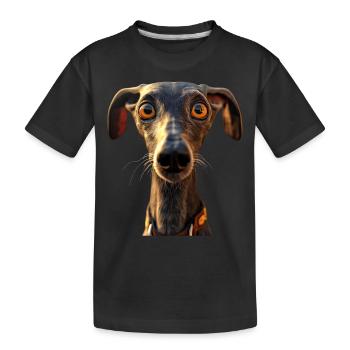 Greyhound Dog Lover Hunting Dog Love Greyhound - Kids' Premium Organic T-Shirt - black - Front