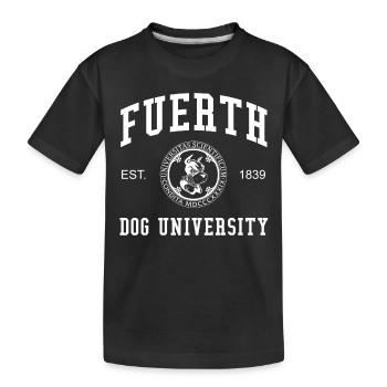 Fürth Dog University Universität Hochschule Uni - Kids' Premium Organic T-Shirt - black - Front