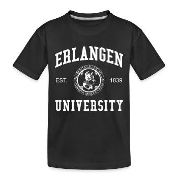 Erlangen University Universität Hochschule Uni - Kids' Premium Organic T-Shirt - black - Front