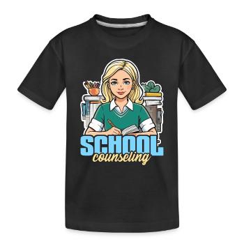 Conseiller scolaire Psychologue conseiller scolaire - T-shirt bio Premium Enfant - noir - Devant