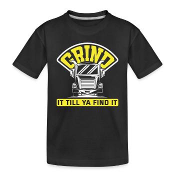 Lkw-Fahrer Lieferung LKW - Kinder Premium Bio T-Shirt - Schwarz - Vorne