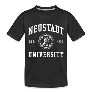 Neustadt University Universität Hochschule Uni - Kids' Premium Organic T-Shirt - black - Front