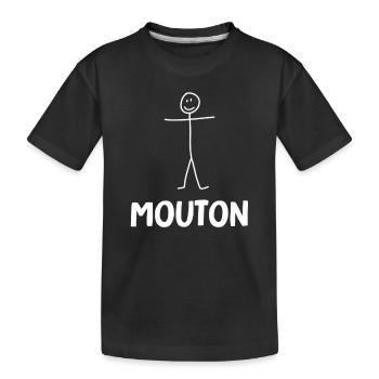 mouton - T-shirt bio Premium Enfant - noir - Devant