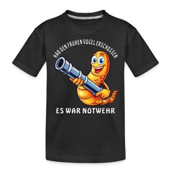 TIR SUR L’AUTODÉFENSE DU LÈVE-TÔT - T-shirt bio Premium Enfant - noir - Devant