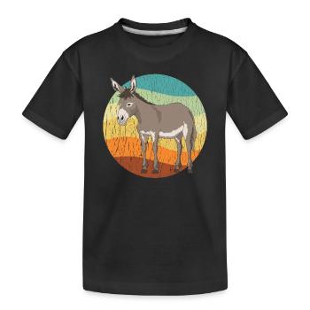 Maultier Maulesel Muli Maultiere Geschenk - Kinder Premium Bio T-Shirt - Schwarz - Vorne