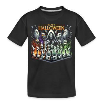 Scary Chess Halloween T-Shirt - Kids' Premium Organic T-Shirt - black - Front