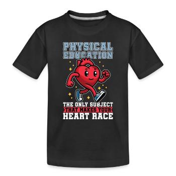Instructeur d’éducation physique Entraîneur personnel en éducation physique - T-shirt bio Premium Enfant - noir - Devant
