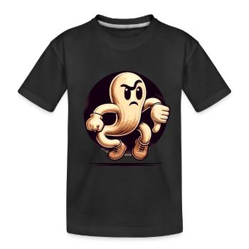 Un fantôme cool donne des pouces vers le bas à la fête d’Halloween - T-shirt bio Premium Enfant - noir - Devant