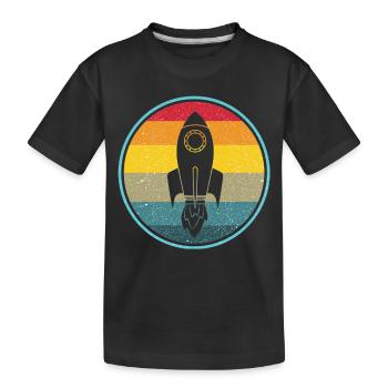 Rocket Science Physics Retro Vintage - Kinder Premium Bio T-Shirt - Schwarz - Vorne