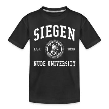 Siegen Nude University Hochschule Universität Uni - T-shirt bio Premium Enfant - noir - Devant
