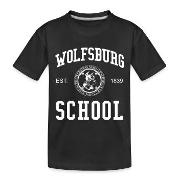 École de Wolfsburg Université Université Université - T-shirt bio Premium Enfant - noir - Devant