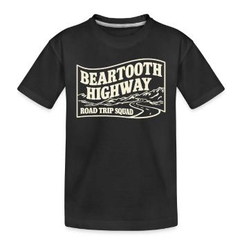 Beartooth Highway Road Trip Squad Adventure - Kids' Premium Organic T-Shirt - black - Front