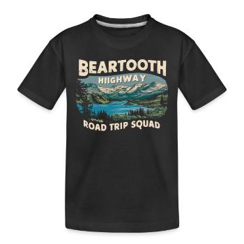 Beartooth Highway Road Trip Squad - Kids' Premium Organic T-Shirt - black - Front