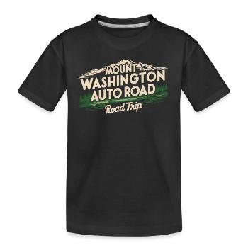 Mont Washington Auto Road Road Trip Montagnes - T-shirt bio Premium Enfant - noir - Devant