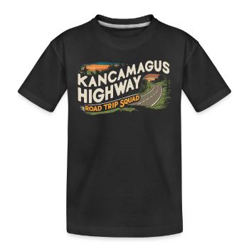 Kancamagus Highway Road Trip Squad Adventure - Kids' Premium Organic T-Shirt - black - Front