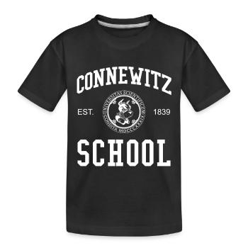 Leipzig Connewitz School Universität Schule Uni - Kinder Premium Bio T-Shirt - Schwarz - Vorne