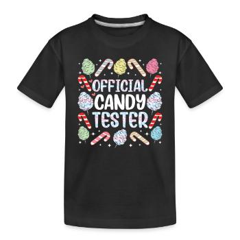 Funfair Cotton Candy Candy Pink Blue Sugar - Kids' Premium Organic T-Shirt - black - Front