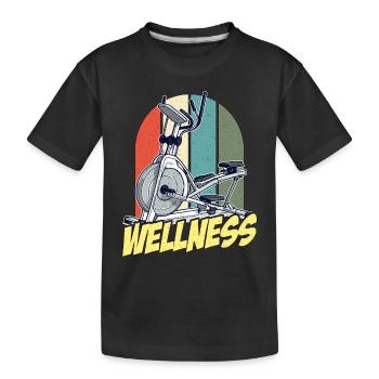 Health Coach Wellness Retro Workout Health Coaches - Kinder Premium Bio T-Shirt - Schwarz - Vorne