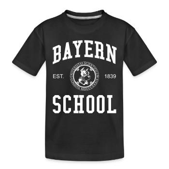 Bayern School Hochschule University Schule Uni - Kids' Premium Organic T-Shirt - black - Front