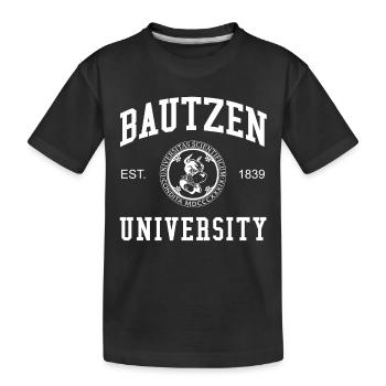 Bautzen University Universität Hochschule Uni - Kids' Premium Organic T-Shirt - black - Front
