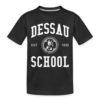 Dessau School Hochschule University Schule Uni - Kids' Premium Organic T-Shirt - black - Front