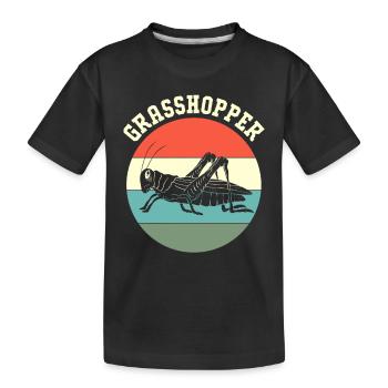 Sauterelle - T-shirt bio Premium Enfant - noir - Devant