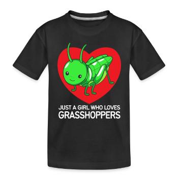 Sauterelle - T-shirt bio Premium Enfant - noir - Devant
