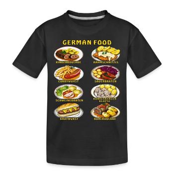 CUISINE ALLEMANDE - T-shirt bio Premium Enfant - noir - Devant