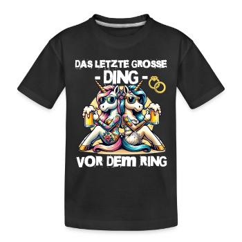 Enterrement de vie de garçon Mariée Enterrement de vie de jeune fille Grondement de femmes - T-shirt bio Premium Enfant - noir - Devant