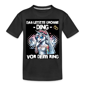 Enterrement de vie de garçon Mariée Enterrement de vie de jeune fille Grondement de femmes - T-shirt bio Premium Enfant - noir - Devant