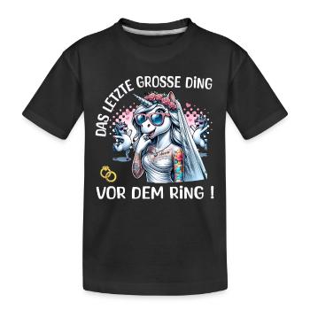 Enterrement de vie de garçon Mariée Enterrement de vie de jeune fille Grondement de femmes - T-shirt bio Premium Enfant - noir - Devant
