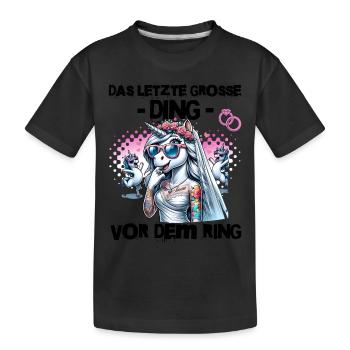 Enterrement de vie de garçon Mariée Enterrement de vie de jeune fille Grondement de femmes - T-shirt bio Premium Enfant - noir - Devant