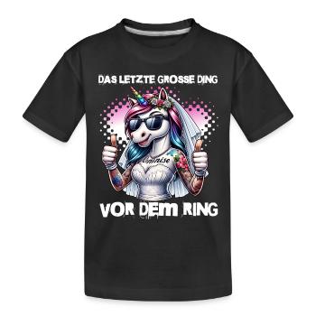 Enterrement de vie de garçon Mariée Enterrement de vie de jeune fille Grondement de femmes - T-shirt bio Premium Enfant - noir - Devant