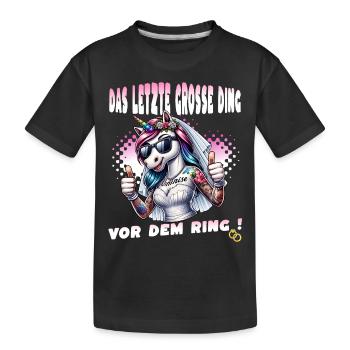 Enterrement de vie de garçon Mariée Enterrement de vie de jeune fille Grondement de femmes - T-shirt bio Premium Enfant - noir - Devant