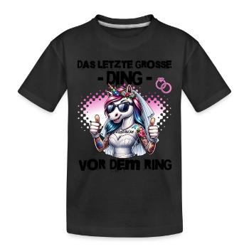 Enterrement de vie de garçon Mariée Enterrement de vie de jeune fille Grondement de femmes - T-shirt bio Premium Enfant - noir - Devant