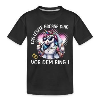 Enterrement de vie de garçon Mariée Enterrement de vie de jeune fille Grondement de femmes - T-shirt bio Premium Enfant - noir - Devant