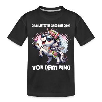 Enterrement de vie de garçon Mariée Enterrement de vie de jeune fille Grondement de femmes - T-shirt bio Premium Enfant - noir - Devant