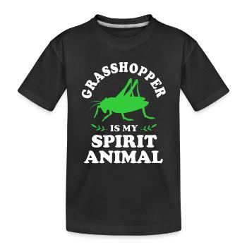 Sauterelle - T-shirt bio Premium Enfant - noir - Devant